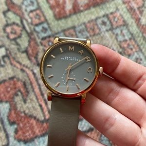 Marc Jacobs Rose Gold Leather Watch